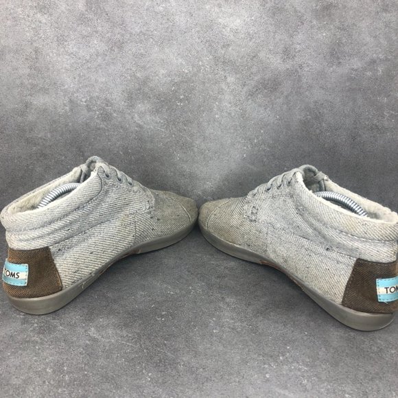 Toms Wool Fleck Fleece Botas Ankle Boot, Grey, Women's 8.5 - Picture 7 of 10